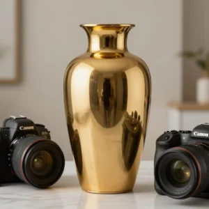 Vase design doré