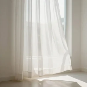 Rideau voile blanc