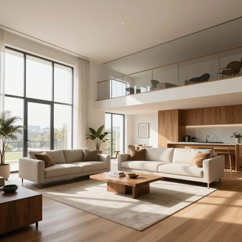 Appartement moderne à la décoration contemporaine et épurée